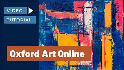Oxford Art Online: Video Tutorial