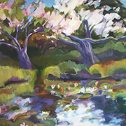 Pond in Bloom 3 by Marsha Connell