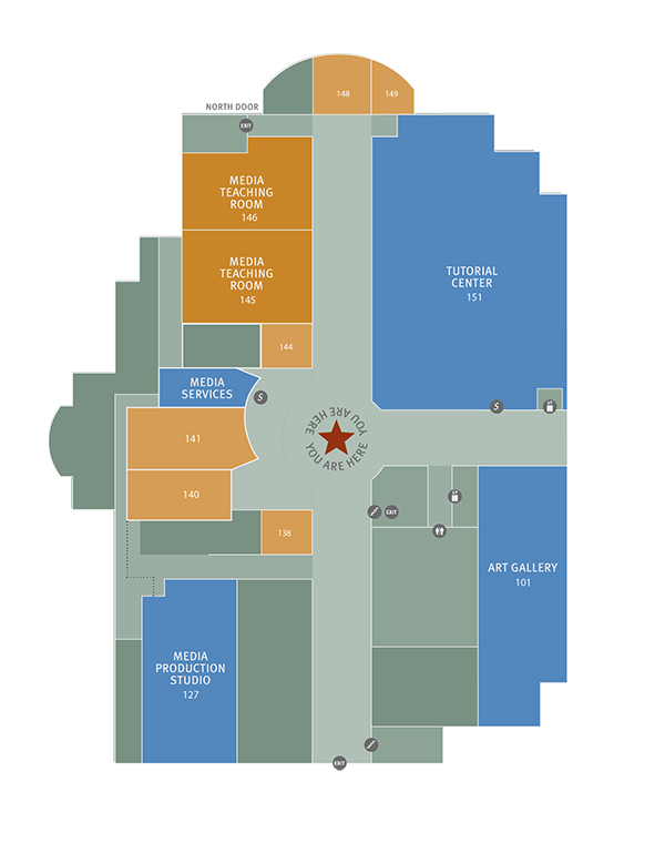 Doyle Library First Floor Map