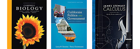 covers of three textbooks