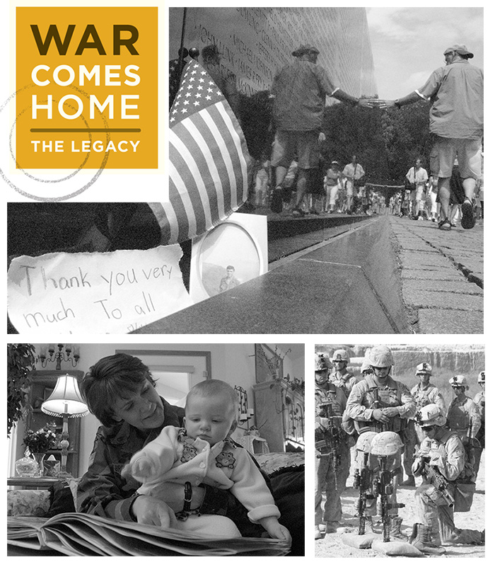 Images from The War Comes Home exhibit