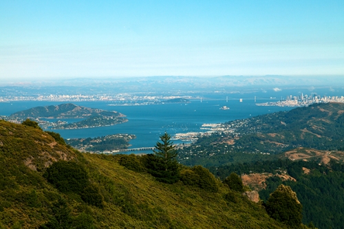 Southeast from Mt. Tam James Blue